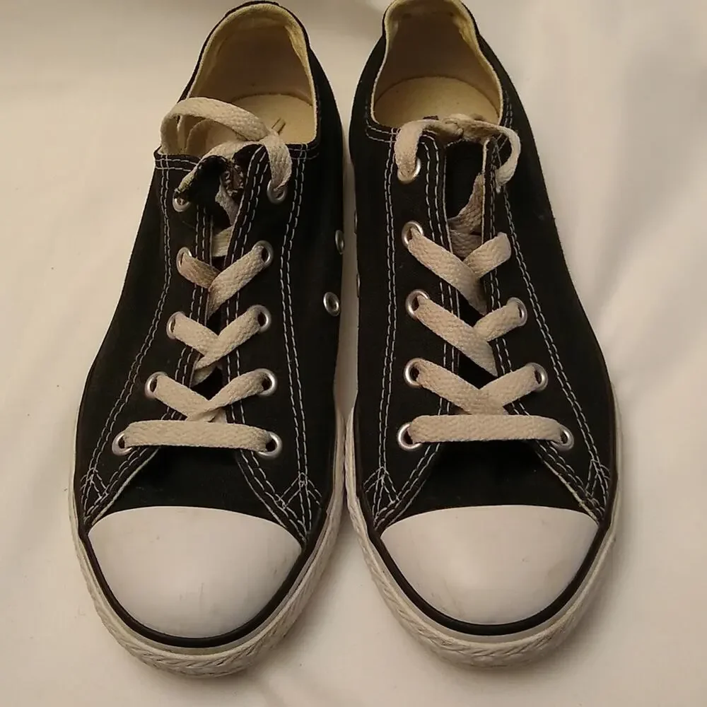 Converse Girl's Size 3 All-star Black.  Activewear, Athleisure
